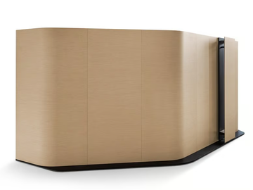 TRUST - Freestanding oak office screen by Poltrona Frau - view 3